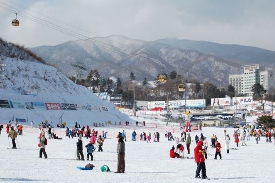 Ski area on Mount Fuji