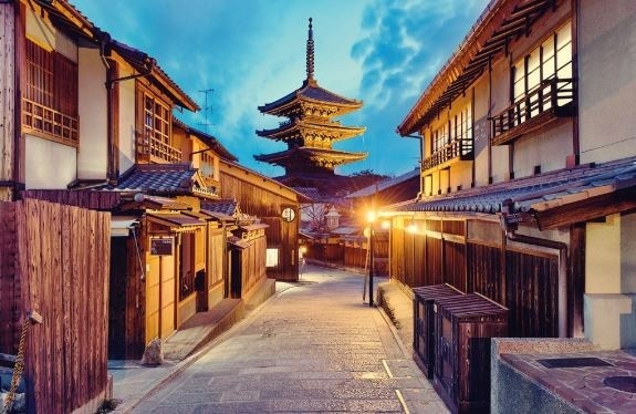 cluster of ancient Kyoto monuments