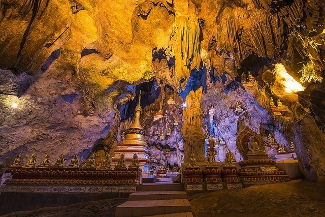 Temple treasures are kept in Pindaya cave (Photo ST)