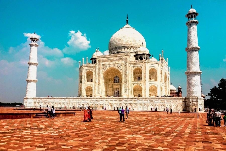 The Taj Mahal is one of the seven wonders of the contemporary world