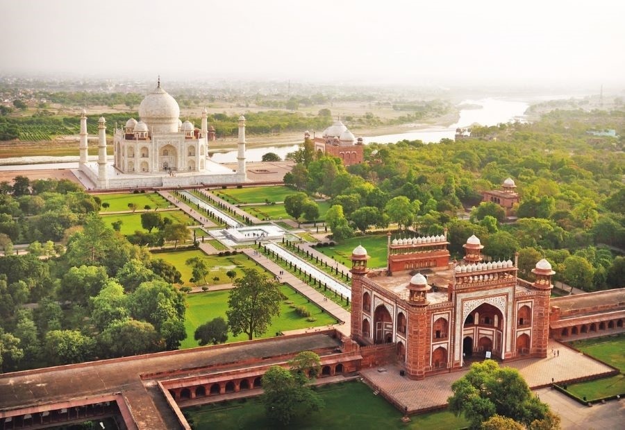 The Taj Mahal is described as a "masterpiece in the field of architecture"